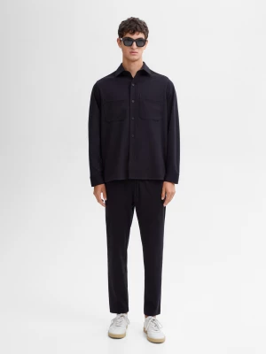 Bawełniane Spodnie Jogger - Ciemnomorski - - Massimo Dutti - Mężczyzna