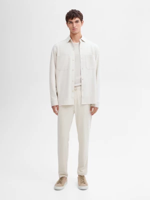 Bawełniane Spodnie Jogger - Lodowy - - Massimo Dutti - Mężczyzna