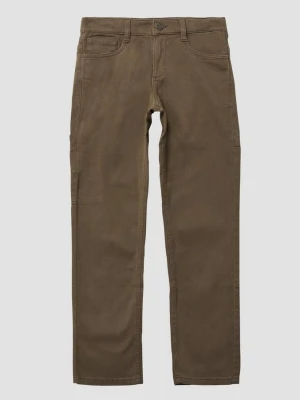 Bawełniane spodnie Pete / Regular Fit / Mid Rise / Straight Leg s.Oliver brązowy