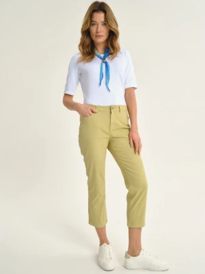 Bawełniane spodnie w limonkowym kolorze Greenpoint