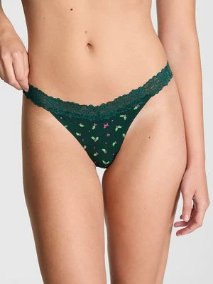 Bawełniane stringi z koronką Victoria's Secret
