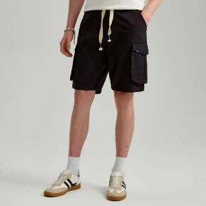 Bawełniane szorty przed kolano czarne House