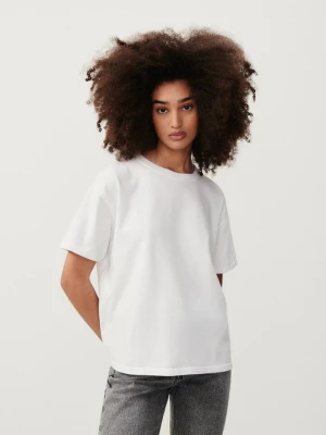 BAWEŁNIANY BIAŁY T-SHIRT AMERICAN VINTAGE