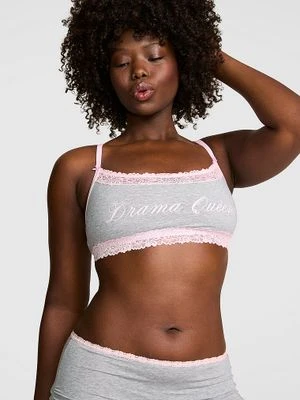 Bawełniany biustonosz bralette z dekoltem w łódkę Victoria's Secret