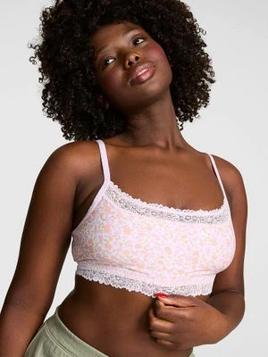 Bawełniany biustonosz bralette z dekoltem w łódkę Victoria's Secret