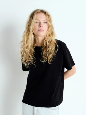 BAWEŁNIANY CZARNY T-SHIRT AMERICAN VINTAGE