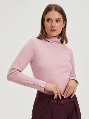 Bawełniany golf różowy Moodo