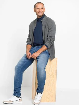 Bawełniany kardigan z cienkiej dzianiny bonprix