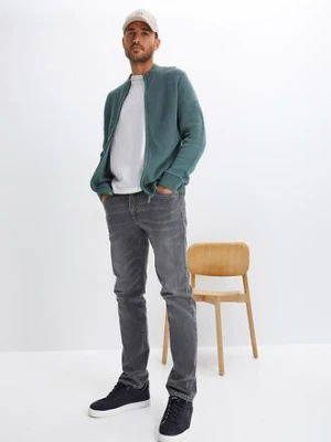 Bawełniany kardigan z cienkiej dzianiny bonprix