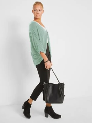 Bawełniany kardigan z cienkiej dzianiny bonprix