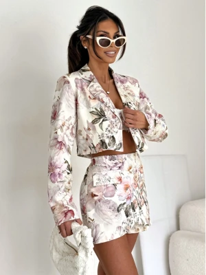 Bawełniany komplet ze spódnico-spodenkami LEWI - wzór 2  magmac 