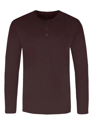 Bawełniany longsleeve L-LARK Volcano Burgundowy
