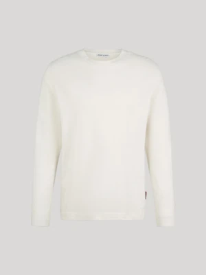 Bawełniany longsleeve w kolorze beżowym JOOP!