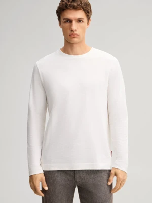 Bawełniany longsleeve w kolorze beżowym JOOP!