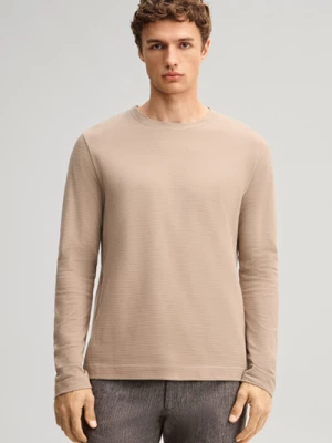 Bawełniany longsleeve w kolorze brązowym JOOP!