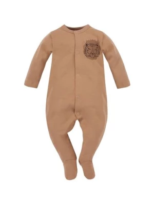 Bawełniany pajac niemowlęcy - brązowy Pinokio