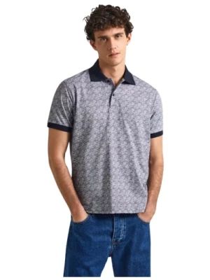 Bawełniany Polo Shirt z nadrukiem all over Pepe Jeans