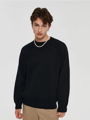 Bawełniany sweter czarny House