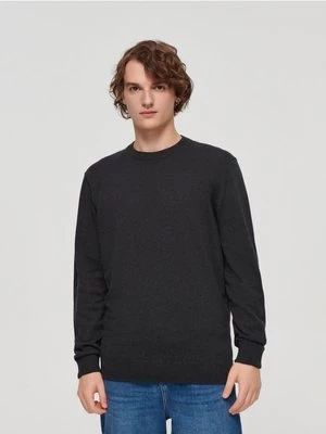 Bawełniany sweter regular fit czarny House