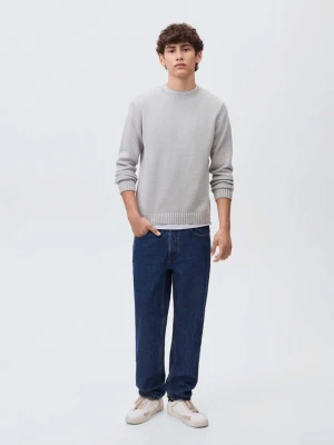 Zdjęcie produktu Bawełniany sweter z serii basic szary - Teen - - MANGO TEEN