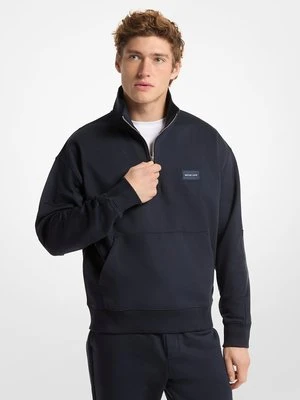 Bawełniany sweter zapinany na zamek o długości 1/4 Michael Kors Mens