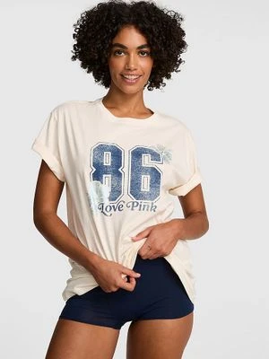 Zdjęcie produktu Bawełniany T-shirt Campus Cotton Victoria's Secret