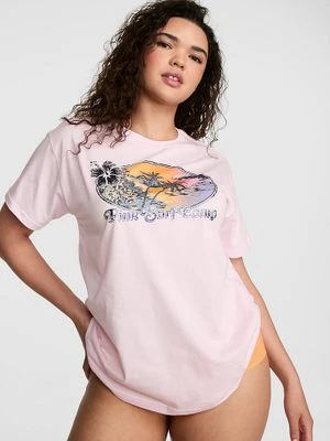 Zdjęcie produktu Bawełniany T-shirt Campus Cotton Victoria's Secret