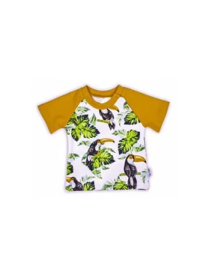 Bawełniany t-shirt chłopięcy w tropikalny wzór TUKAN Nicol