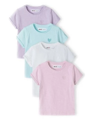 Bawełniany t-shirt dla niemowlaka 4-pack Minoti