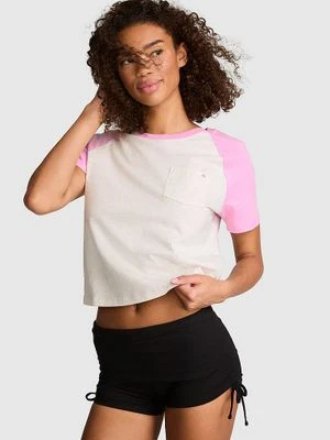 Bawełniany T-shirt do spania Victoria's Secret