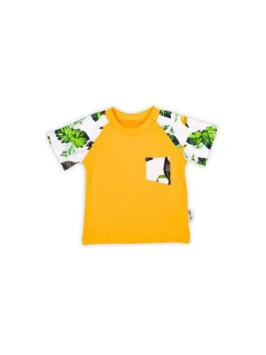 Bawełniany t-shirt niemowlęcy w tropikalny wzór TUKAN Nicol