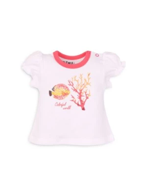 Bawełniany t-shirt niemowlęcy z motywem rafy NINI