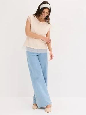 Bawełniany T-shirt o kroju pudełkowym bonprix