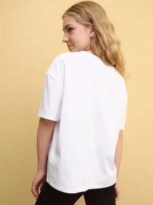 Bawełniany T-shirt oversize z nadrukiem Hello Kitty bonprix