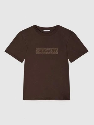 Bawełniany T-shirt regular fit Essential PATRIZIA PEPE
