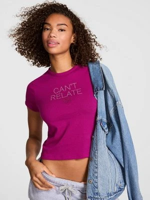 Bawełniany T-shirt Retro Victoria's Secret