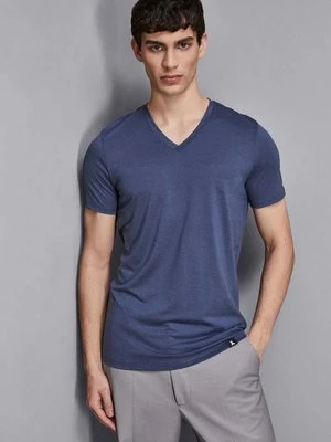 Bawełniany T-shirt slim fit PATRIZIA PEPE