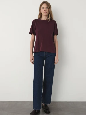 Bawełniany t-shirt w fioletowym kolorze Greenpoint
