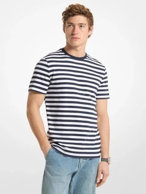 Bawełniany T-shirt w paski Michael Kors PÓŁNOC (Niebieski)