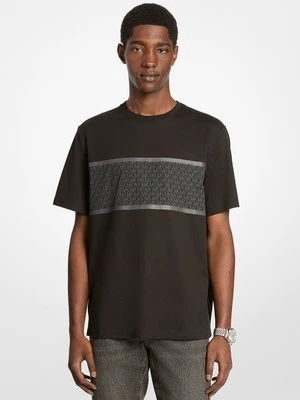 Bawełniany T-shirt w paski z charakterystycznym logo Michael Kors Mens