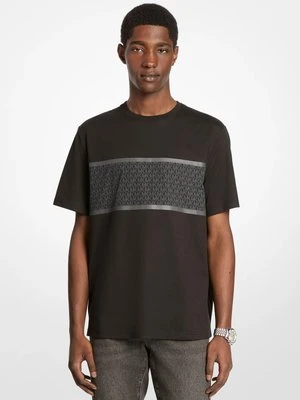 Bawełniany T-shirt w paski z charakterystycznym logo Michael Kors Mens
