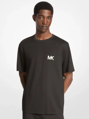 Bawełniany T-shirt z aplikacją z logo Michael Kors CZARNY (Czarny)