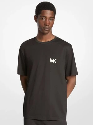 Zdjęcie produktu Bawełniany T-shirt z aplikacją z logo Michael Kors CZARNY (Czarny)