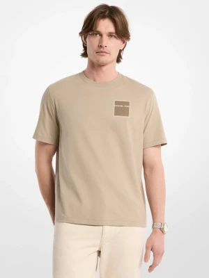 Bawełniany T-shirt z graficznym logo Michael Kors
