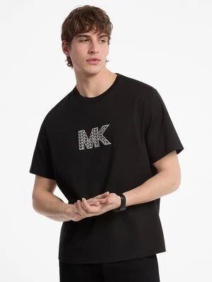 Bawełniany T-shirt z graficznym logo Michael Kors Mens