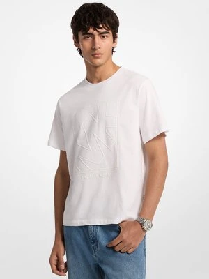 Bawełniany T-shirt z graficznym logo Michael Kors Mens