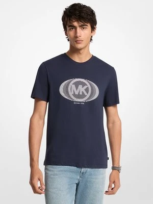 Bawełniany T-shirt z graficznym logo Michael Kors Mens