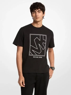 Bawełniany T-shirt z graficznym logo Michael Kors Mens