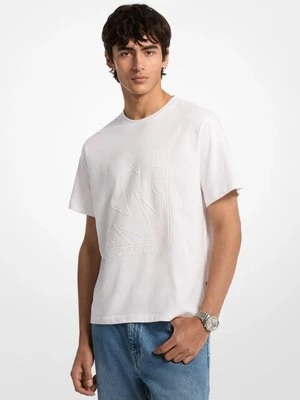 Bawełniany T-shirt z graficznym logo Michael Kors Mens