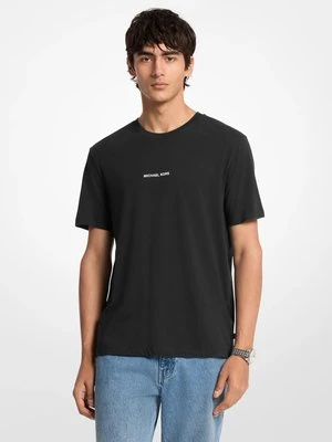 Zdjęcie produktu Bawełniany T-shirt z graficznym logo Michael Kors CZARNY (Czarny)